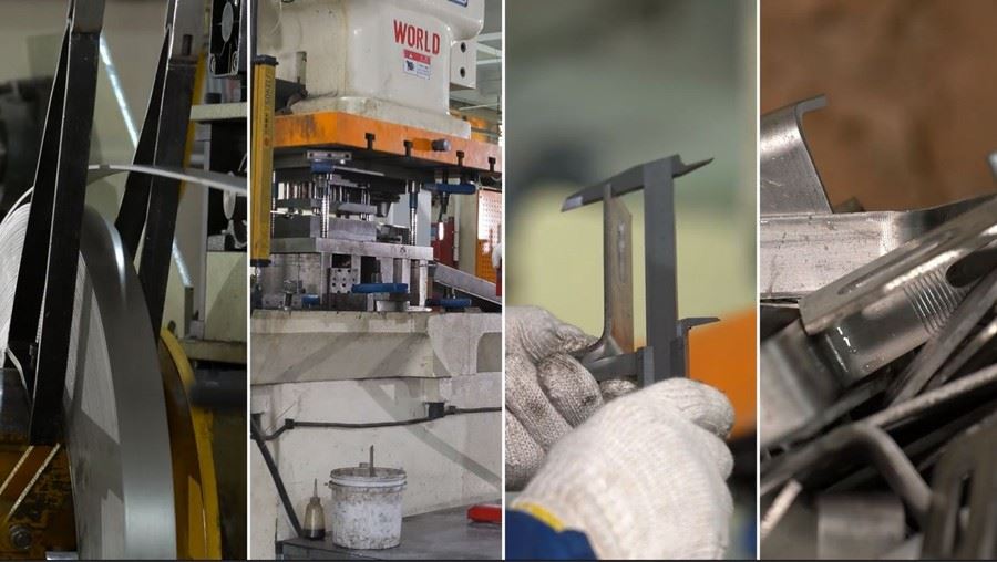 production of single row double poles mounting system