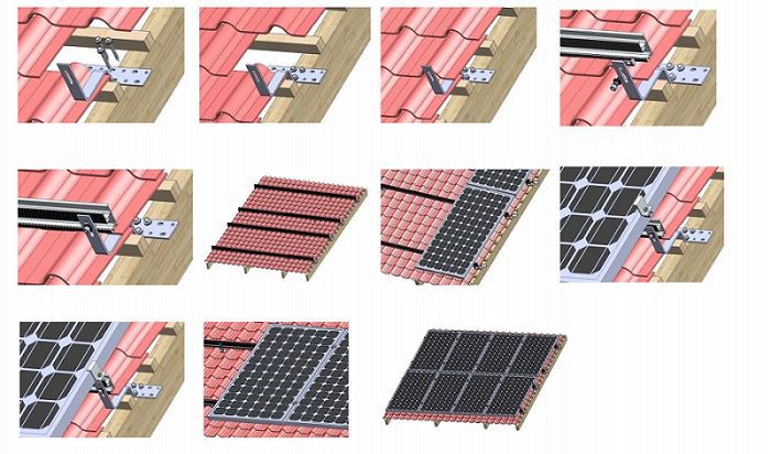 Stainless Steel Tile Roof Hook Solar Tile Roof Hooks install solar hooks Stainless Steel Tile Roof Hook Solar Tile Roof Hooks install solar hooks