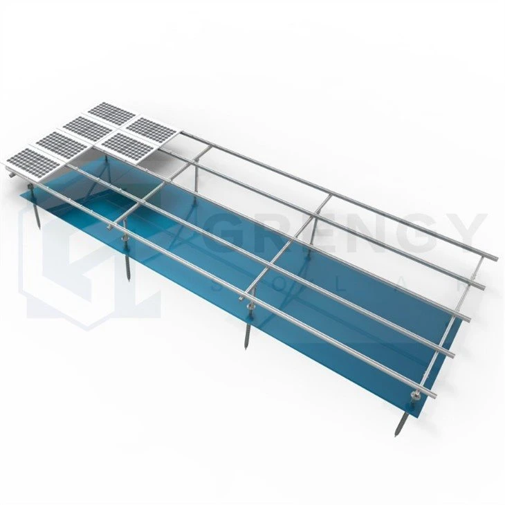 single row double poles structure
