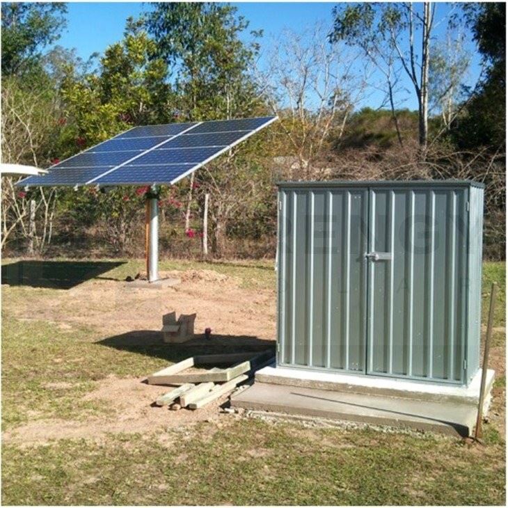Single Pole Solar Ground Mounts From 1 to 10 solar panels