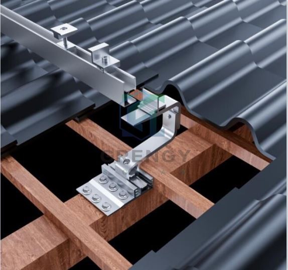 Ciets, regulējams dakstiņu jumta āķis no alumīnija