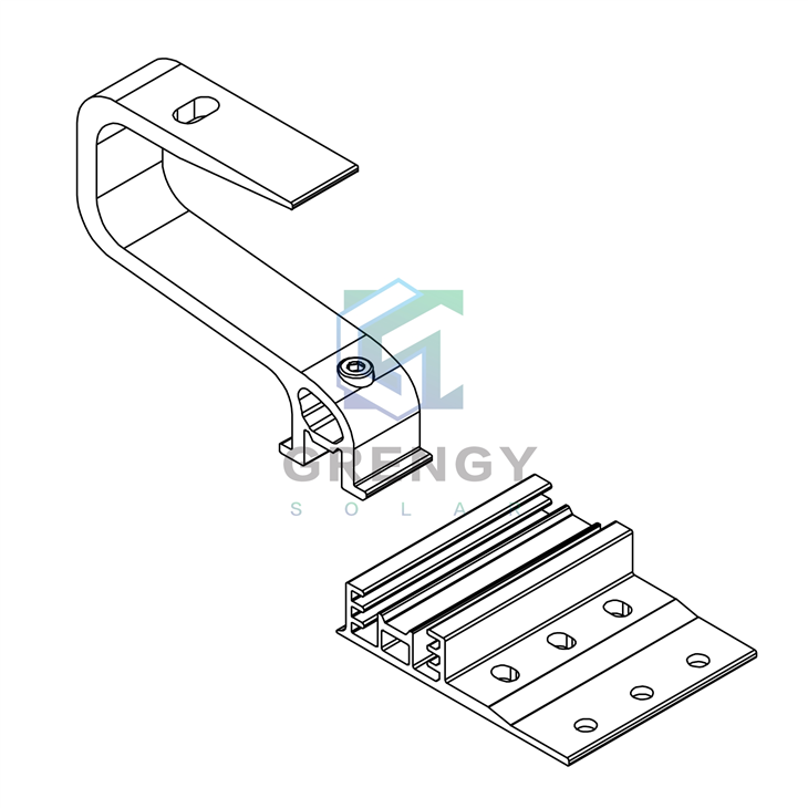 Solid Adjustable Tile Roof Hook Aluminium