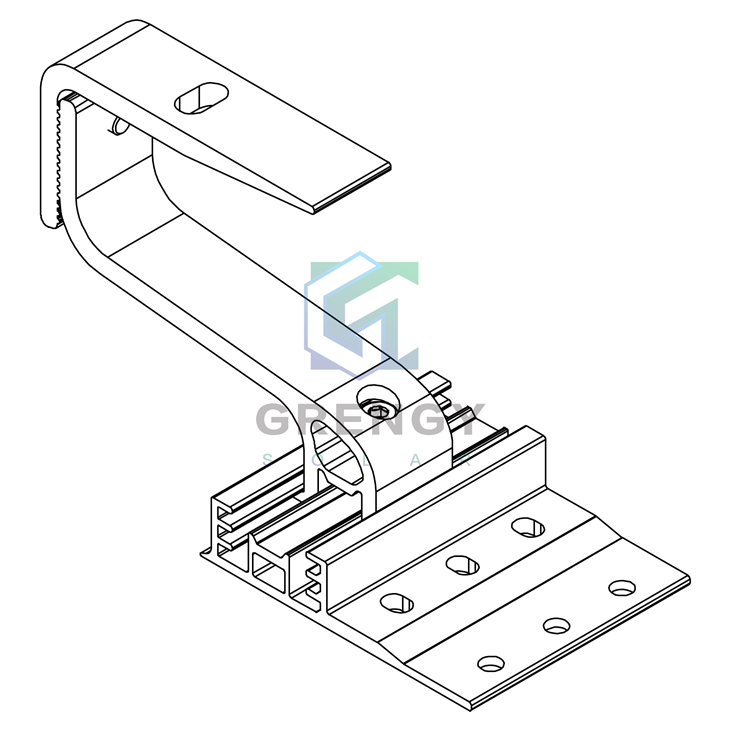 Solid Adjustable Tile Roof Hook Aluminium