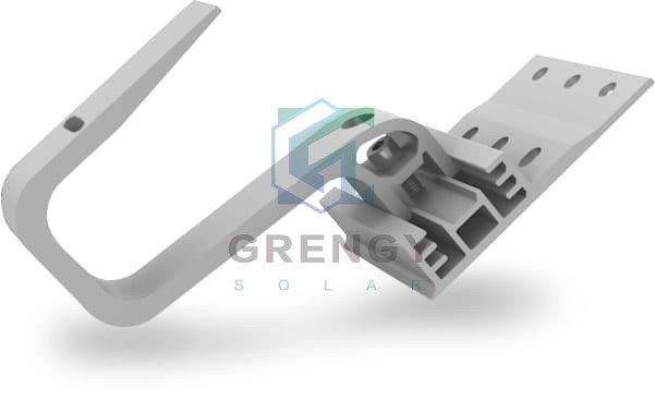 Solid Adjustable Tile Roof Hook Aluminium