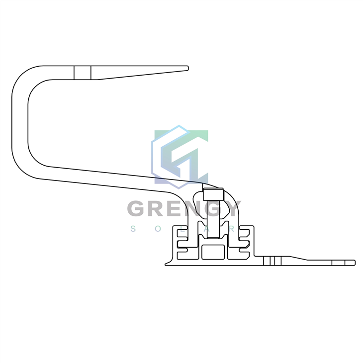 Solid Adjustable Tile Roof Hook Aluminium